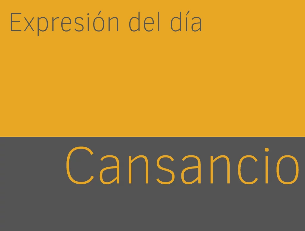 Expresiones de CANSANCIO en inglés 1