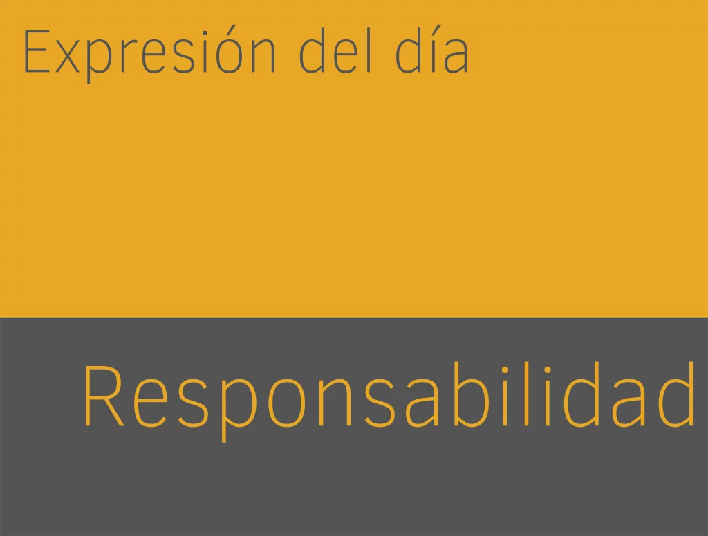 Expresiones de RESPONSABILIDAD en inglés 1