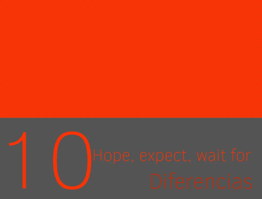 diferencia entre hope expect y wait for