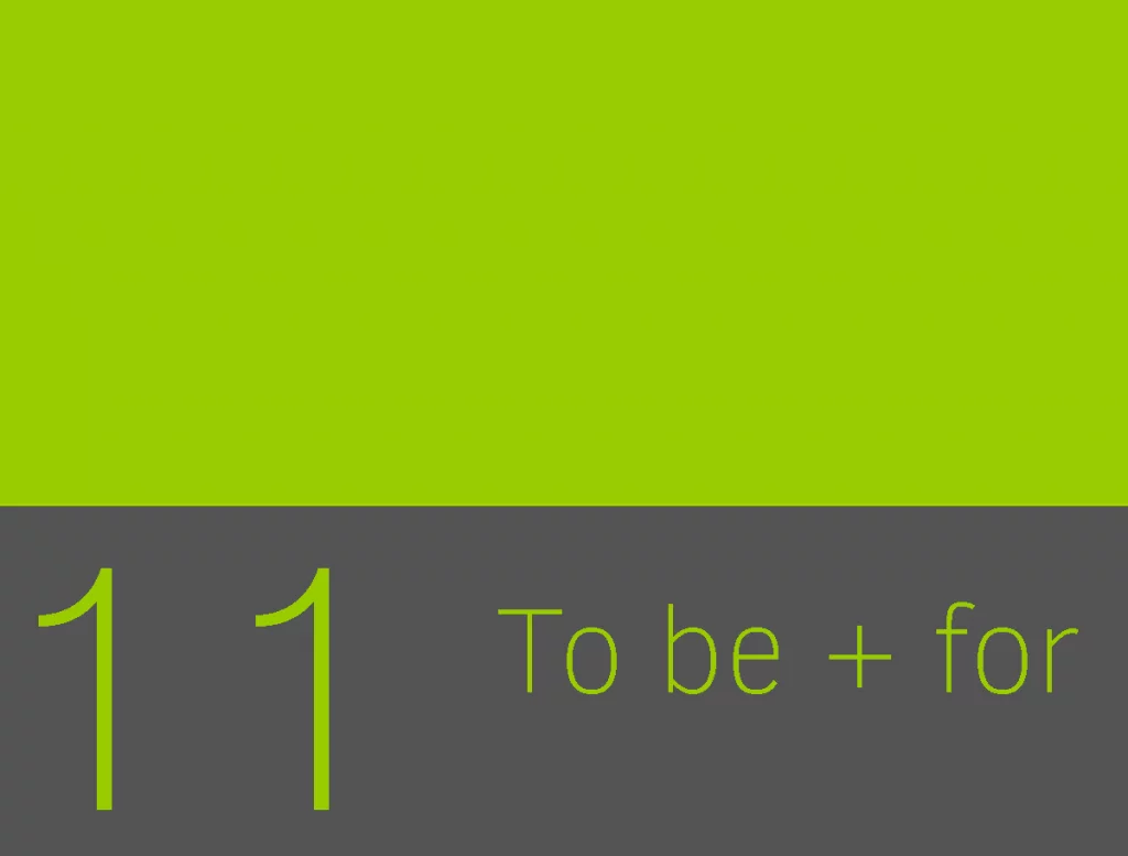 to be for