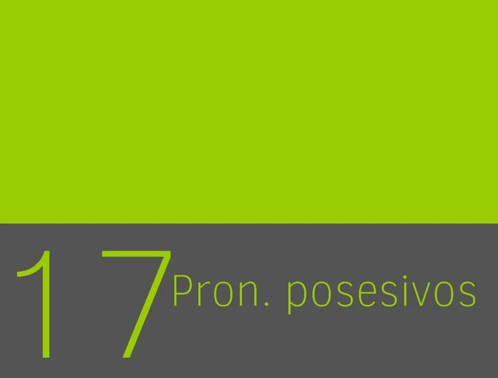 Forma de los pronombres posesivos en ingles