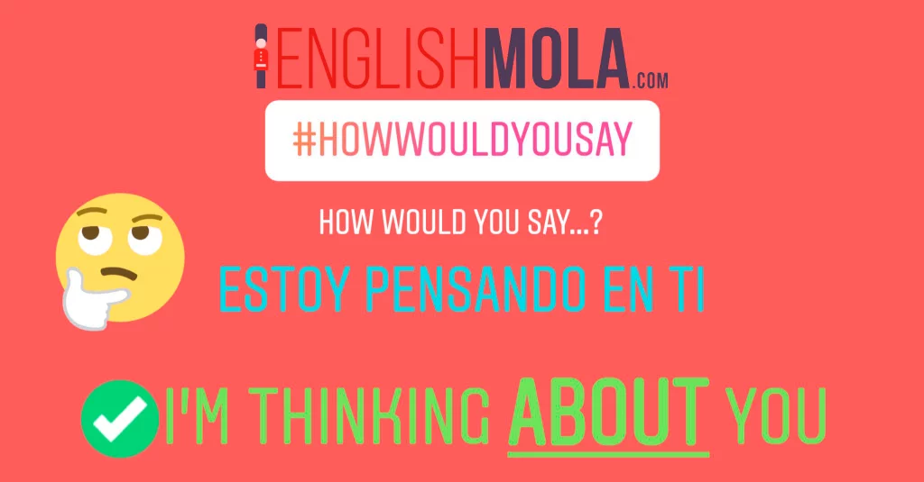 errores comunes en inglés pensar en alguien en inglés