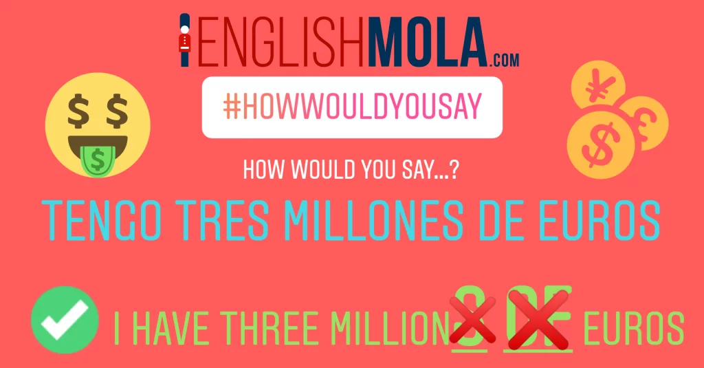 errores comunes en inglés millones en inglés